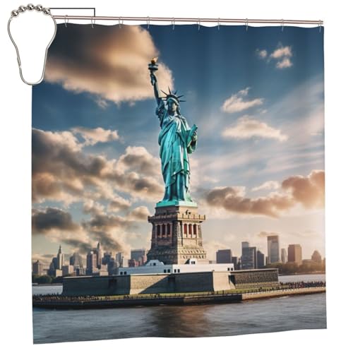 DUWAA Statue of Liberty NYC Shower Curtain 72