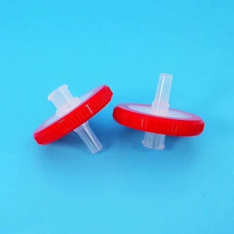 100pcs PTFE Syringe Filters, 13mm & 25mm Hydrophilic Needle Filters with 0.22/0.45/1.2um Membrane for Lab Use(25mm 1.2um)
