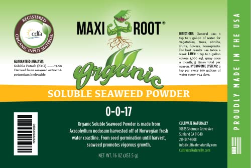 Polvo soluble orgánico de algas marinas 0-0-17 1 lb miniatura 6