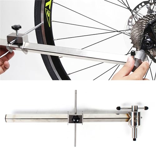 KEESUNG Fahrrad Schaltauge Alignment Gauge Werkzeug Edelstahl Fahrrad Schaltauge Alignment Gauge Fahrrad Schaltaugen Alignment Reparaturwerkzeug Silber