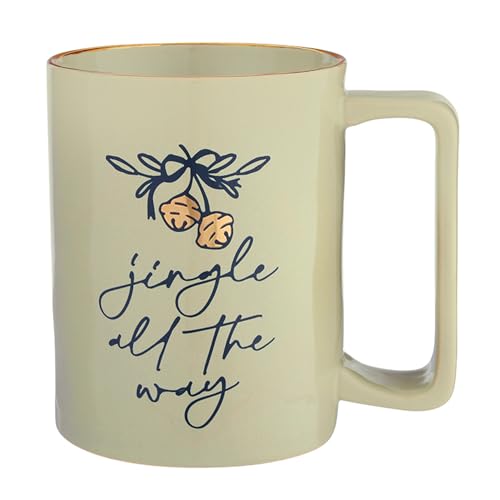 Image of Santa Barbara Design Studio Holiday Ceramic Mug with Gold Foil Detail, 16-Ounces, Jingle