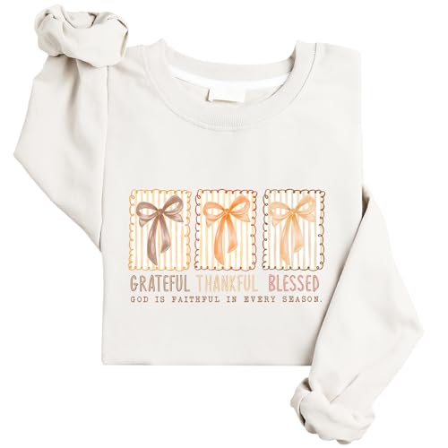 Gratefuls Thankfuls Blessed Sweatshirt God Is Faithful In Every Season Sweatshirt