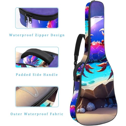 Sac pour guitare multicolore pour trajets sous la pluie - 4