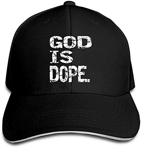319Dad Hat God is Dope Ball Cap Unisex Sun Visor Hat Classic Hip Hop Hat for Women Running Workout