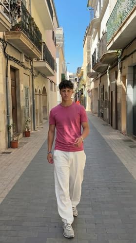 Image of Men's Solid Round Neck T-Shirt | Regular Fit Cotton Casual Tee | Half Sleeve | S to 3XL Sizes | Soft Breathable Everyday Wear for Daily Use, Gym, Summer & Casual Wear