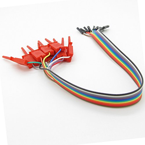 Image of A Set 10pcs Red Logic Analyser Useful High Efficiency Clip Ideal Test Hook