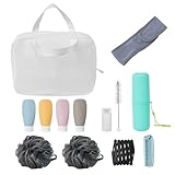 ONSEAMIRO All-in-One Travel Shower Kit - Durable, Lightweight with Bottles & Accessories