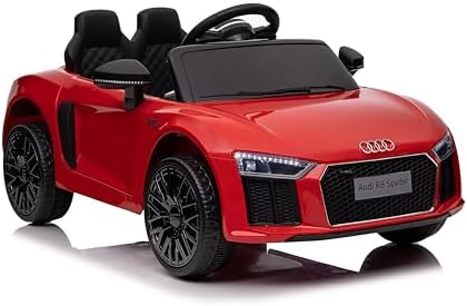 Zippy Toys, Carro Elétrico Audi R8 12V com Controle Remoto - Verm...