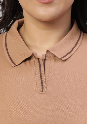 Image of Wear Your Opinion Women's Plus Size Tipped Collar Neck Polo Tshirt