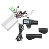 Kit de Contrôleur sans Balais pour Vélo électrique 36V 48V 350W, Contrôleur de Moteur sans Balais avec Poignée D'accélérateur à écran LCD pour Guidon de 22,5 Mm #4