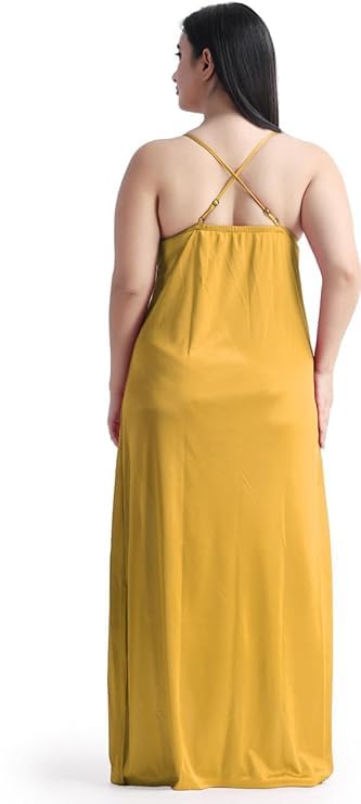 Image of Satin 6 Piece Nightwear Set, Coral Pink Lace Trim Sleepwear with Robe, Nighty, Top, Shorts, Lingerie Set for Women, Summer Collection-Mehndi Green.