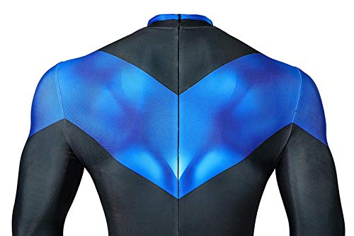 Bailu BA-NW10 Halloween Men'S Dc Comics Superhero Nightwing Costumes Cosplay Spandex thumb #5