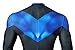 Bailu Halloween DC Comics Nightwing Costume Cosplay Bodysuit Jumpsuit For Kids 9-10T, Blue, Height:55inch -59inch (BA-NW-05)