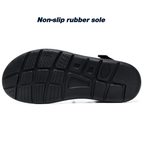 Quickshark Mens sandals Leather Arch Support sandal Classic Handmade Shoes Lightweight Comfortable Cord Beach Shoe4