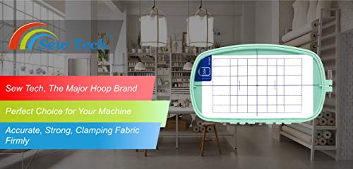 Image of Sew Tech SA418 Embroidery Hoop for Brother PE200 PE190D PE180 PE180D PE170D PE150 PE150V PE100 Baby Lock Accent EM1 EM2 etc. Sewing and Embroidery Machine Hoop