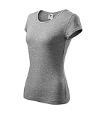  T-Shirt für Damen Ladies Shirt Pure - Größe und Farbe wählbar- (XXXL, dunkelgrau)