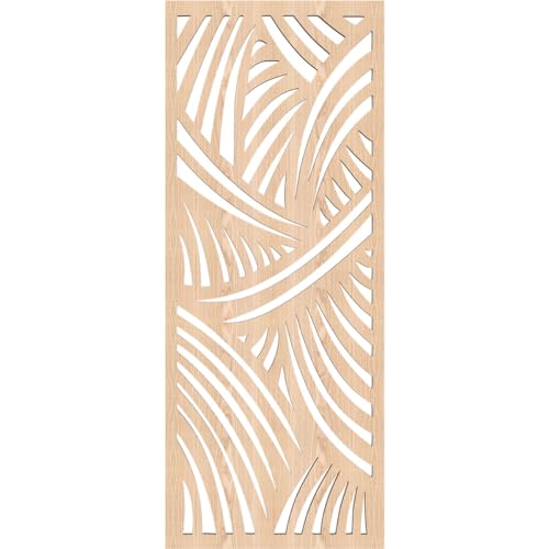Image of 11 3 /8 inchW x 29 3 /8 inchH x 3 /8 inchT Chester Decorative Fretwork Wood Wall Panels, Red Oak