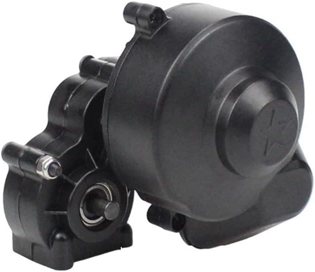 for Axial SCX10 90046 90047 1/10 Climbing Car Plastic Wave Box Assembly with Gear Modified Upgraded - (Color: Black)