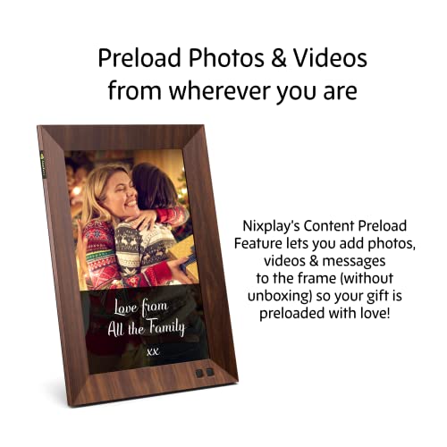 Nixplay 10.1 Inch Smart Digital Photo Frame With Wifi (W10F) - Wood Effect - Share Photos And Videos Instantly Via Email Or App #TOP5