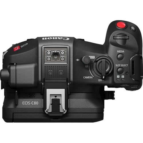 Canon EOS C80 Cinema Camera – Full-Frame 6K RF-Mount Camera with BSI Sensor, C-Log 2/3, Built-in ND Filters & Dual Pixel AF (6389C002) + 64GB Memory Card