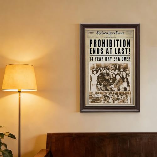 Impression sur toile interdiction 1933 repeal cadre suspendre deco murale