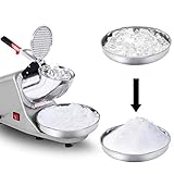 ACOMG Elektrische Eiscrusher, Ice Shaver Maschine Ice Shatter Mixer, Edelstahl Schneekegelmaschine für EIS, für Haushalt und Gewerbe