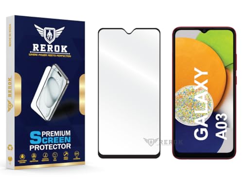 Image of Gorilla Tempered Glass Screen Protector Compatible with Samsung Galaxy A03 [Pack of 1] | Edge-to-Edge, Bubble-Free, Case Friendly, Easy Installation Kit