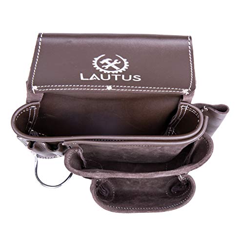 Image of LAUTUS Top Grain Leather Heavy Duty Tool Belt /Pouch /Bag, Framer, Carpenter, Construction, Framers, Handyman, Electrician