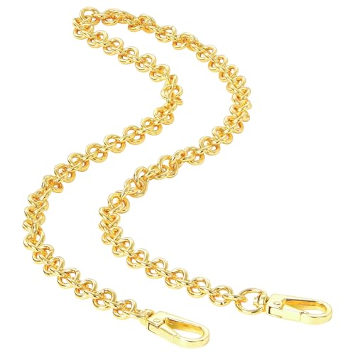 Image of jiesinlov Purse Chain Strap for Handbag Gold Chains Shoulder Bag Strap Replacement,with Metal Buckles (D 23.6in)