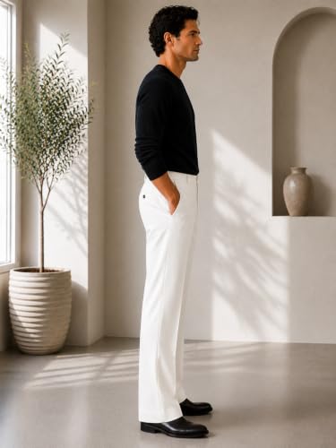 Image of Men Formal Pant Bellbottom | Premium Japanese Fabric, Bell Bottom Bootcut Fit, Smart Casual & Formal Wear