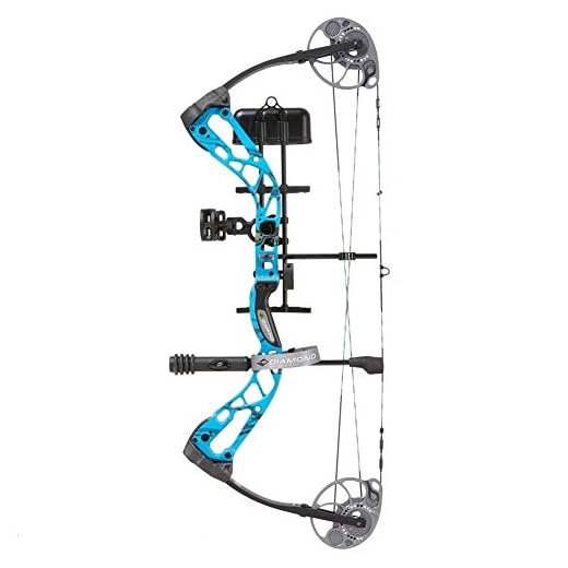 Diamond Archery Edge SB-1 70lb Force Bow, Right Hand, Electric Blue Blaze