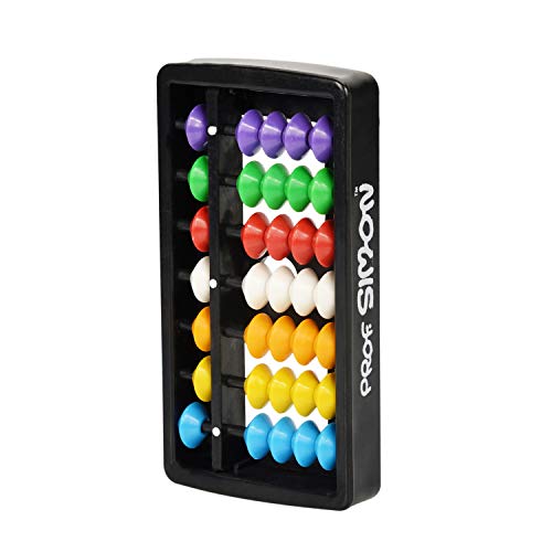 Image of 7 Rods /Digits Soroban Plastic Abacus With Multi-Colored Beads, Kid