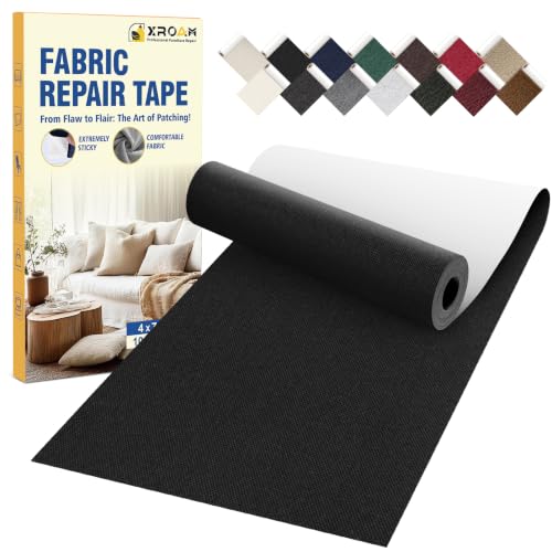 Xroam Self Adhesive Linen Fabric Repair Tape Kit, 4"x79" Upholstery Tape - image 1