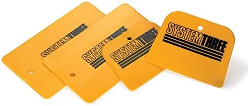System Three Epoxy Squeegee Kit, 2 Large & 2 Small