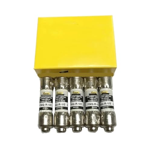 Fusibles temporisés FNQ-R-1/2 : évitez les pannes de moteur avec ce lot de 10 pièces 0,5A