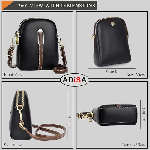 Image of ADISA Women's Crossbody Sling Bag - Stylish Cross Body Handbag for Girls & Women - Adjustable Strap Shoulder Bag (SL5141)