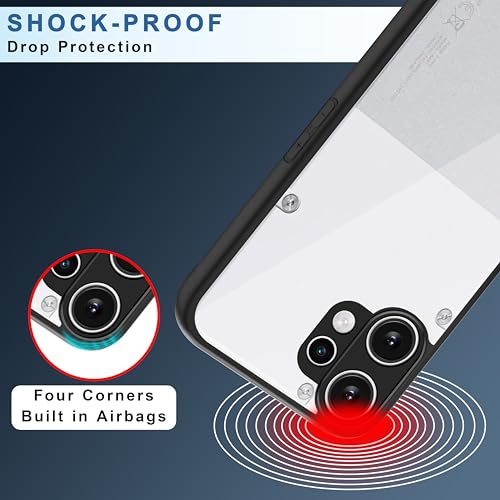 Image of CEDO Backcover for Nothing CMF Phone 2 Pro (5G) | Camera Protection Bump Shockproof Edge | Ultra Hybrid Transparent Acrylic Clear TPU+PC Hard Backcase Cover (Black)