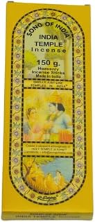 Song of India - India Temple Incense Sticks. 120 Stick Package. 150 Grams with Xtrendy Wooden Incense Holder