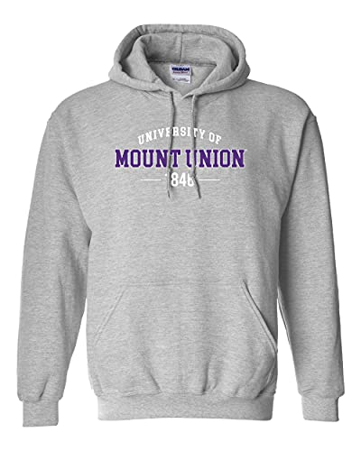 CreateMyTee | University of Mount Union EST 1846 Two Color Hooded Sweatshirt