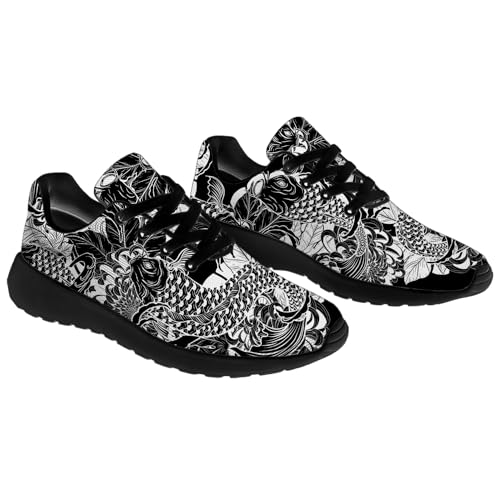 Generic Carp Print Shoes for Men Women Lightweight Comfort Running Tennis Walking Sneakers Gifts for Boyfriend Girlfriend4
