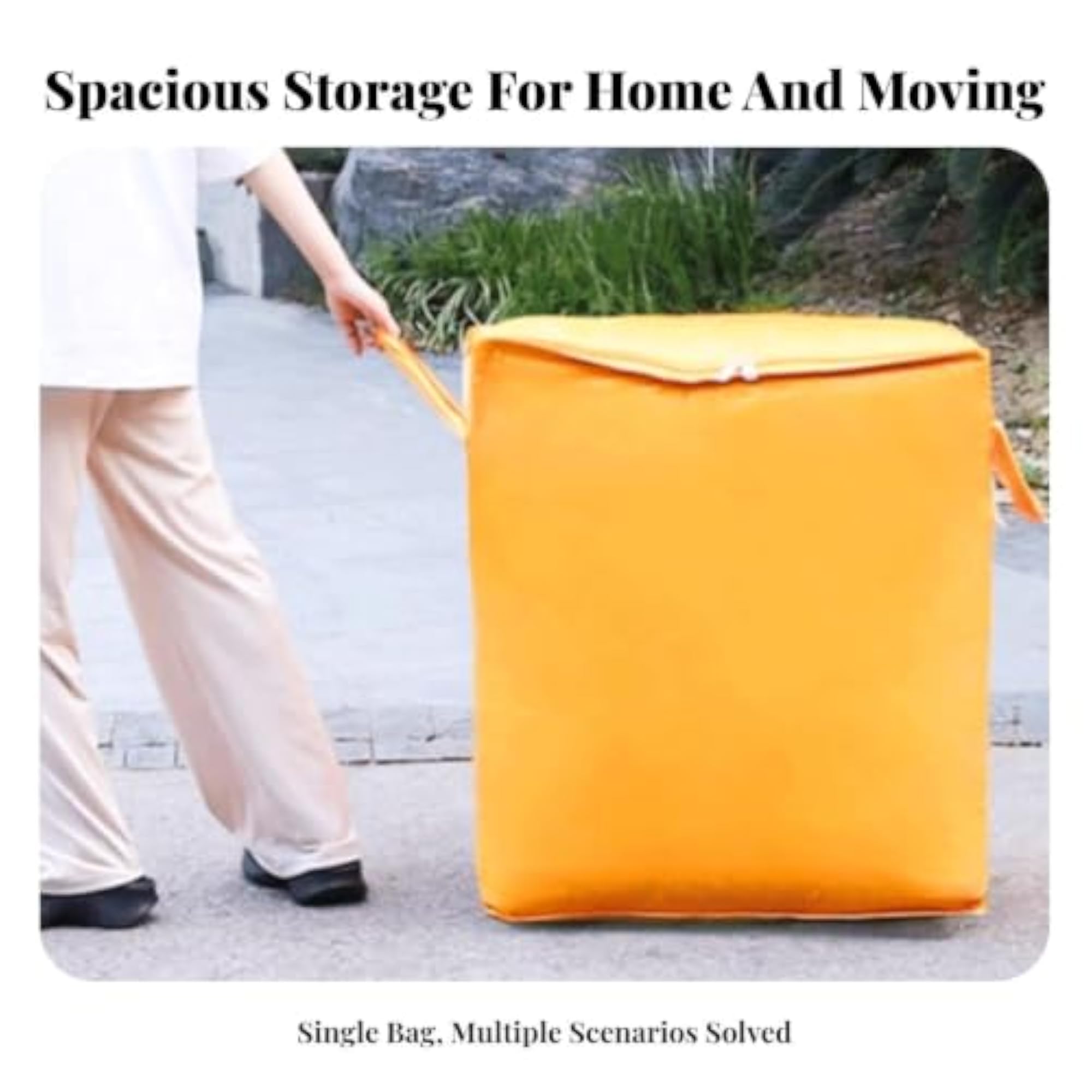 Large Relocation Tote, Extra Large Tear-Resistant Woven Packing Tote