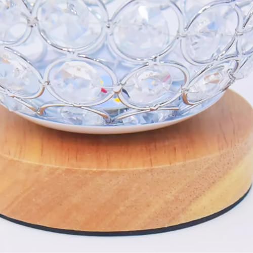 Lampe de chevet boule de cristal LED pour table de chambre et decoration maison