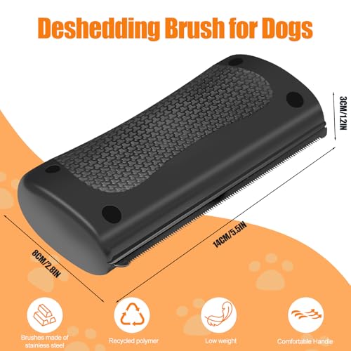 Fellwunder Bürste Hund, Groomify Pet Care Bürste, Hundebürste für Kurzhaar Unterfellbürste Hunde, Fellpflege Bürste mit Haarentfernung Funktion, Wunderbürste für Hunde aller Größen, Leicht zu Reinigen