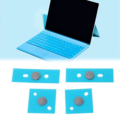 Laptop Bottom Case Rubber Feet Non Slip Round Dot Laptop Foot Pads Replacement for 3 4 5 (Silver) - Image 3