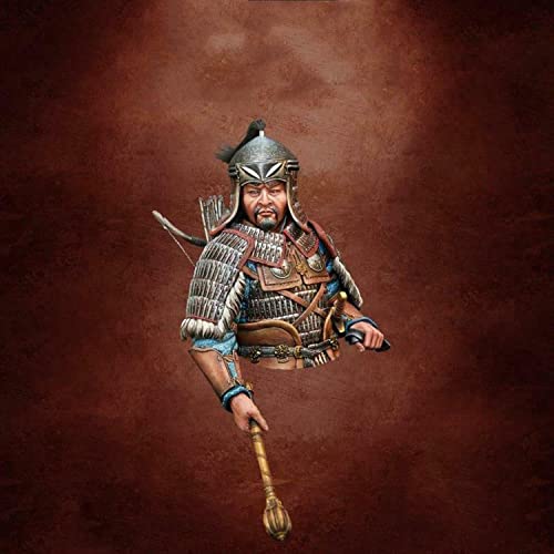 Figura modelo busto guerrero mongol en resina 1:8