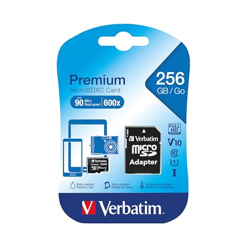 MediaRange Scheda MicroSDXC 256GB Classe 10 UHS-I + Adattatore SD