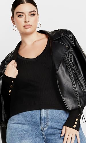 Image of City Chic Women's Plus Size Rebel Rock Sweater