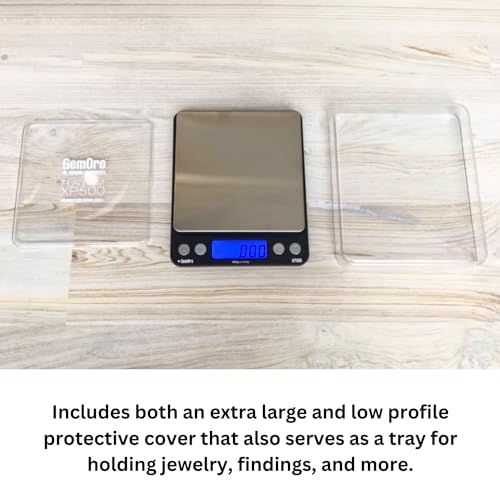 gemoro platinum xp500  durable precise jewelers countertop portable pocket scale  digital precision tool with expert professional reading amp accuracy 500g x 001g readability silver