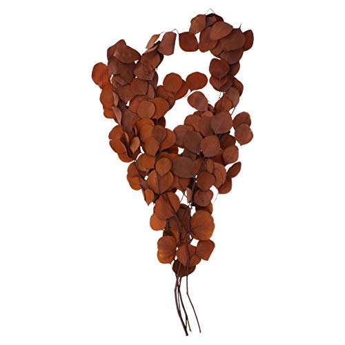 Cabilock Folhas de eucalipto artificiais artificiais artificiais guirlanda de eucalipto secas, haste