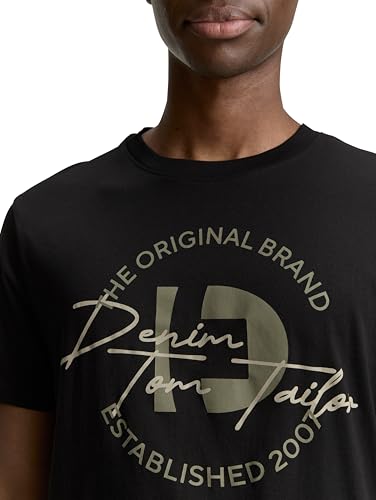 T-Shirt Homme Tom Tailor Denim 1048245 haut col rond manches courtes - 4